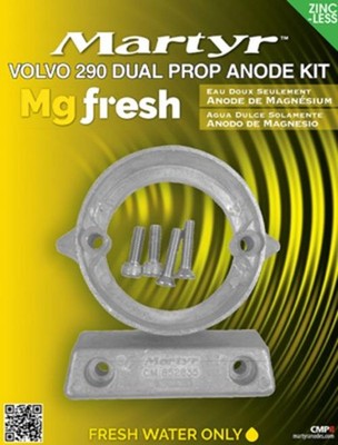 Boot & Motor Magnesium Anodensatz für Passend für Volvo Penta 290 Duo Prop/DP