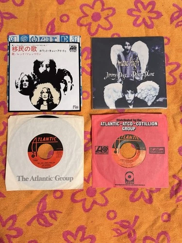Led Zeppelin LOT OF 4: Vinyls 7” Hey What Can I Do/ Most High ALL EXCELLENT COND
