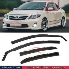 For 2009-2013 Toyota Corolla In-channel Rain Guards Window Visors Vent Shade