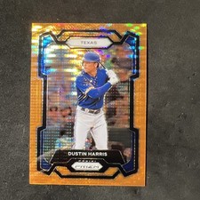 2024 Panini Prizm - Dustin Harris #31 Orange Pulsar Prizm /399 (RC)