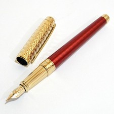 S.T.Dupont 420028L LINE D ETERNITY DRAGON Large Fountain Pen (M) Burgundy New