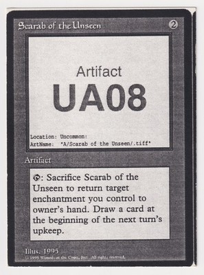 Scarab of the Unseen LP Alliances Playtest Card 1995 MTG Magic Vintage Uncommon!