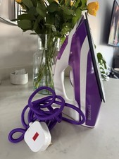 Brabantia Purple White Steam Corded Iron Glide Ironing
