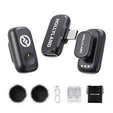 Wireless Microphone 48kHz/24-bit  2TX  USB-C RX  for iPhone 15/16, Andro