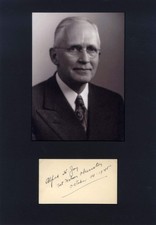 ASTRONOMER Alfred Harrison Joy autograph, signed album page & mounted