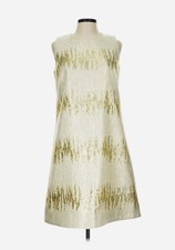 Erica Tanov Stunning A-line Gold Embroidered Mini Dress NWOT retail $698