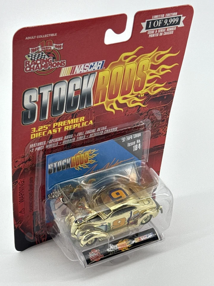 Vintage Racing Champions NASCAR Stock Rods 37 Ford Cupé Diecast Car Edición Limitada Foto 3 de 4