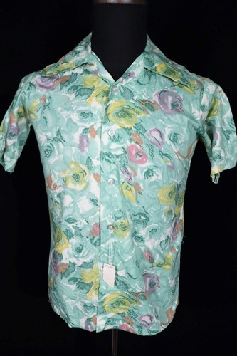 Vintage Deadstock Never Worn Elderado1970's Cotton Print Shirt Size ...