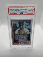 2025 Topps Shoebox Treasures Andy Friedman #7A Dave Stewart 25/25 Auto  PSA10