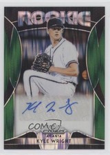 2019 Panini Prizm Rookie Forest Green Flash 2/5 Kyle Wright #RA-KW Auto nd3