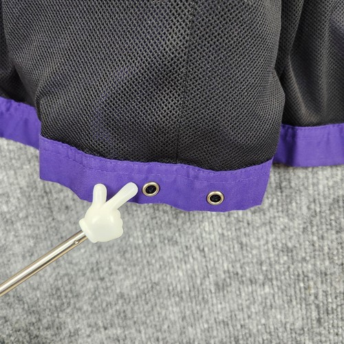 Vintage LSU Tigers Jacket Mens 2XL Purple SEC Football Full Zip Windbreaker 90s - Picture 10 of 17