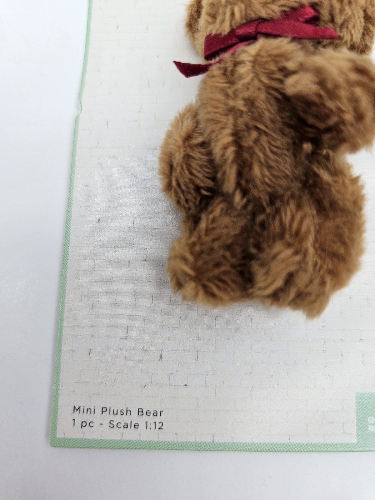 Mayberry Street Miniatures Dollhouse Teddy Bear Plush Jointed 1:12 Scale