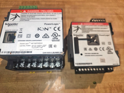   SCHNEIDER PROLOGIC METSEPM8243 POWER QUALITY METER & 2 METSEMP89M2600