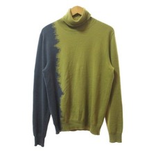 Hermes Cashmere Wool Turtleneck Knit Gradient Sweater XS Yellow Gray Used d80df9
