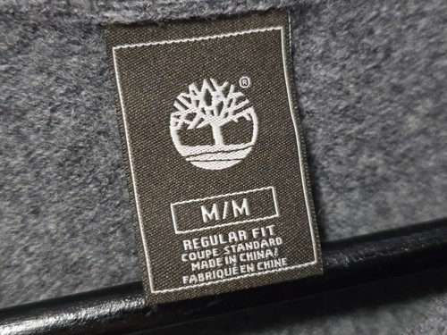 Men's TIMBERLAND Grey Wool Jumper Pullover Size Medium 20" Pit 25" Long - Picture 4 of 11