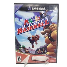 Mario Superstar Baseball Nintendo GameCube Replacement Case and Manual / NO GAME