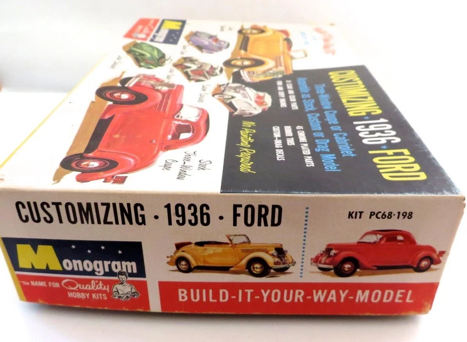 Monogram 1936 Ford Customizing Kit ONLY Box & Instructions - Image 2 of 4