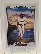 2025 Topps Bob Ross Joy Of Baseball Jhonkensy Noel #81 Cleveland Guardians
