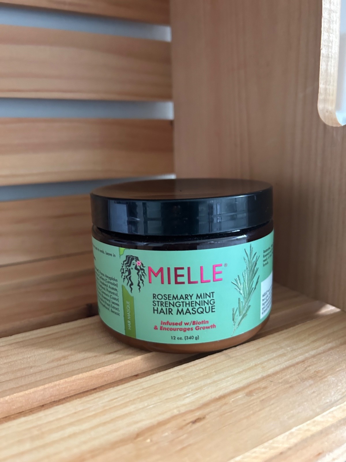 Mielle Organics Rosemary Mint Strengthening Hair Masque/12 fl. oz/Protein trea