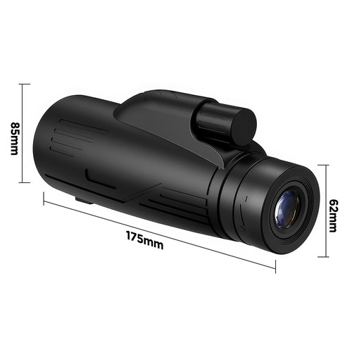 12×50 Zoom Monocular Scope Telescope BAK4 FMC Smartphone Adapter Tripod Portable - Picture 14 of 24