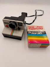 Vintage Polaroid OneStep Land Camera Working Time-Zero Supercolor Film Pack