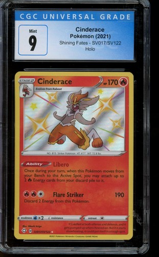 Cinderace graded CGC 9 for sale on eBay