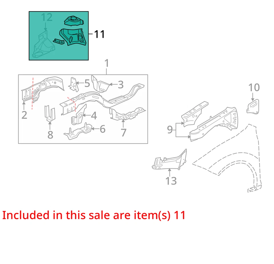 2005 - 2010 雪佛兰 PONTIAC COBALT G5 面板套件 FRT 带 H FRT 15806454 - 全新原始设备制造商 — 第 2/3 张图片