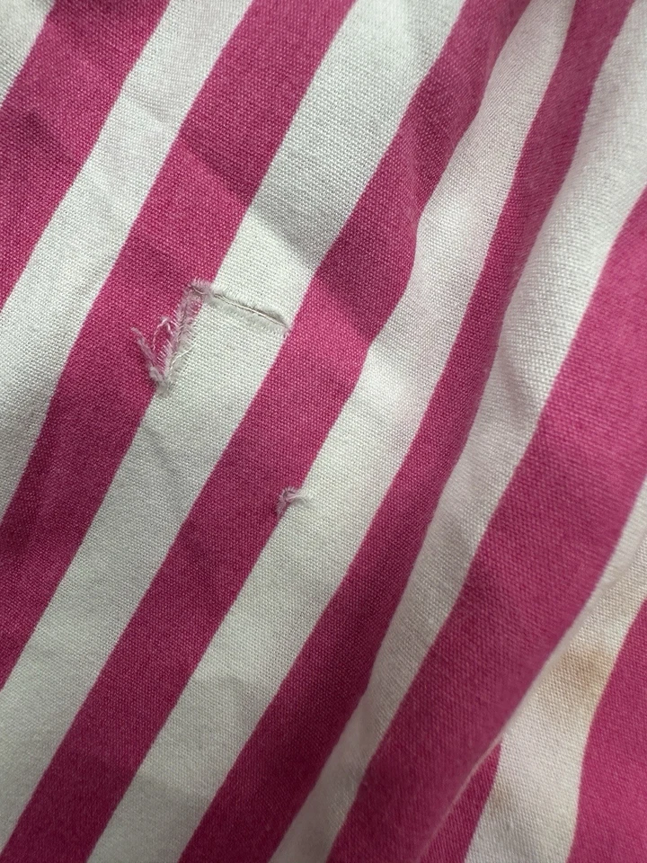 Vestido infantil vintage Kelly's meninas tamanho 7 rosa floral primavera verão listrado sorvete - Imagem 3 de 4