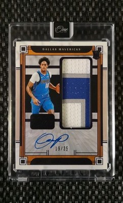 Olivier Maxence Prosper 2023-24 Rookie Jumbo Patch Auto Panini One & One /35