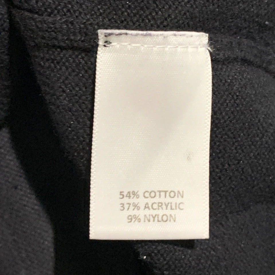 Suéter Roundtree & Yorke Para Hombres 4XB Negro 1/4 Cremallera Manga Larga Mezcla de Algodón Foto 2 de 4