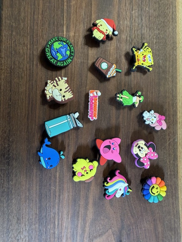 Crocs 8 pcs Misc Charm Accessories for Kids & Adults