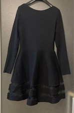 RED VALENTINO Long Sleeve Mini Dress Women Size XS black Genuine