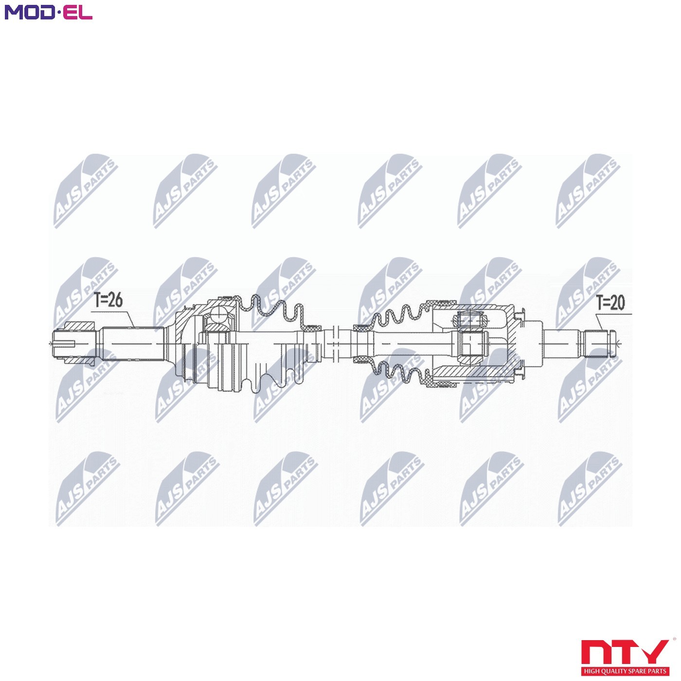 DRIVE SHAFT NPW-TY-141 FOR TOYOTA RAV/III 3ZR-FAE 2.0L 2AD-FTV/FHV 2.2L 4cyl