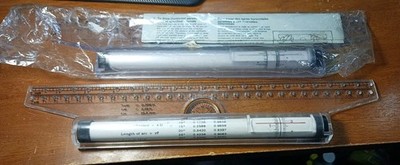 Drafting Rolling Parallel Rulers Transparent Architect Drawing Tools Set of 2