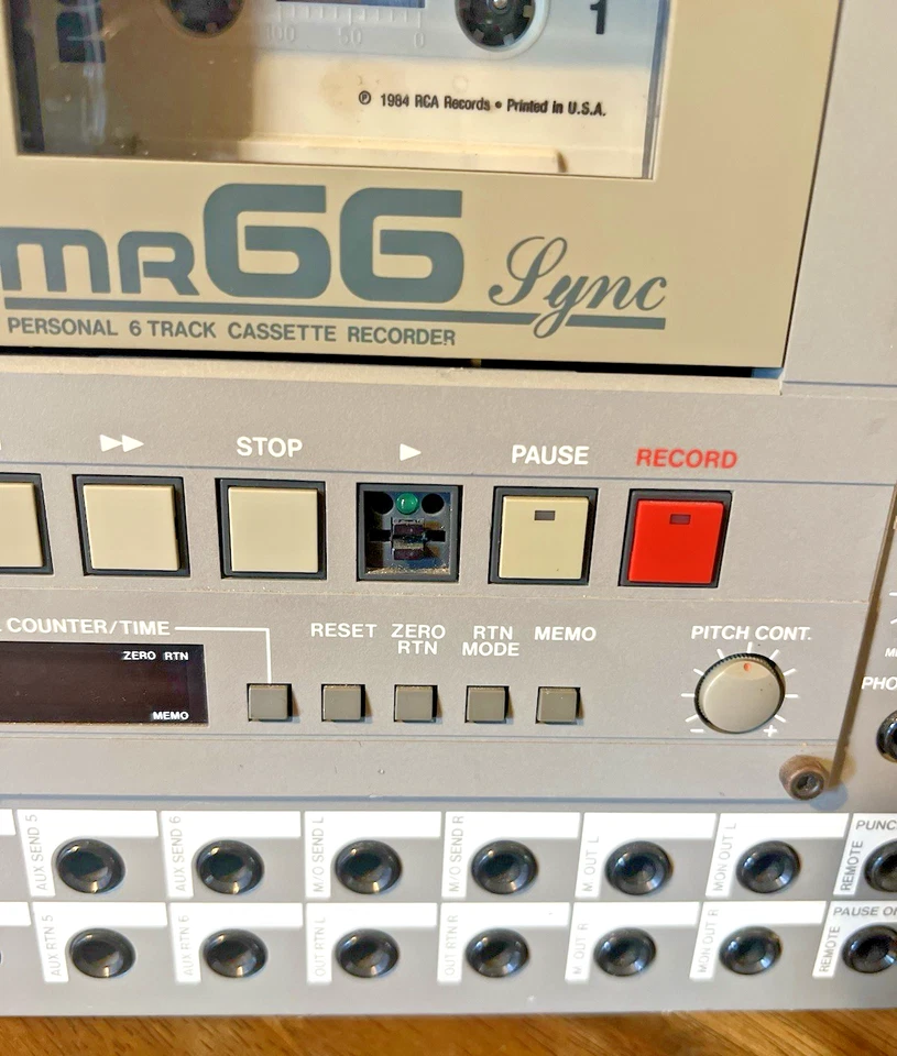 Grabadora de casete multipista Vestax MR66 de colección equipo analógico probado funcionando Foto 2 de 4