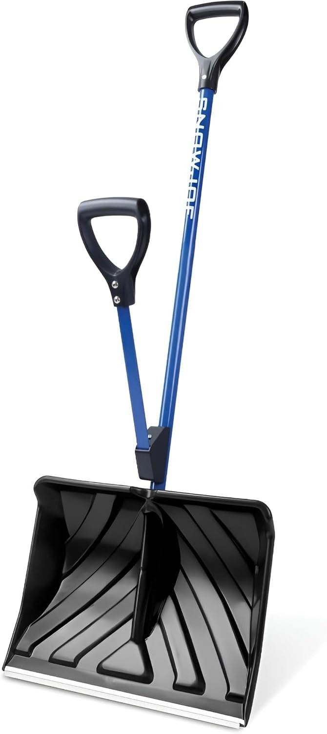 Snow Joe Snow Shovel with 18-Inch Blade and Assist Handle, 3.5 Lbs Heavy-Duty
