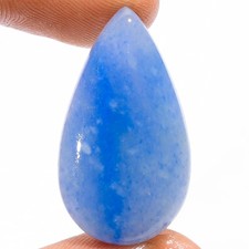 Natural Blue Aventurine Pear Cabochon Loose Gemstone 18 Ct. 28X15X4 mm X-18113
