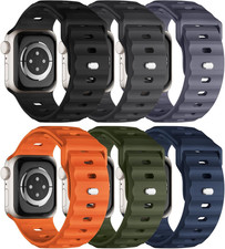 Sport Bands 6-Pack Compatible with Apple Watch Ultra 3/2 Band 49Mm 46Mm 45Mm 44M