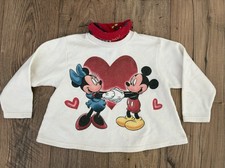 Vintage Disney Mickey  Minnie Graphic Print Crewneck Size 6 US made   