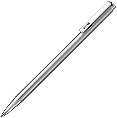 ZEBRA Slim Mini Ballpoint Pen 0.7 mm Silver Body Black Ink T-3