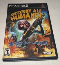 Destroy All Humans Sony PlayStation 2 PS2 Video Game Case Disc THQ Shooter