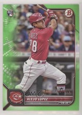 2022 Bowman Neon Green Border 270/399 Alejo Lopez #93 00jj