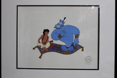 ディズニーセル画 アラジン　2500枚限定 Walt Disney Aladdin Sericel Cel Limited Edition (2500) Framed NO