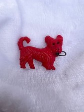 Red Vintage Scottie Dog Hair Clip