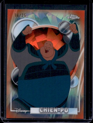 2026 Topps Chrome Sapphire Disney Chien-Po Orange #/25 Mulan