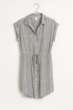 Striped Button Up Dress for women M