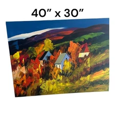 CHRISTIAN BERGERON "Amour aux des couleurs" ORIGINAL 40" x 30”