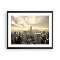 Wandbilder 50X40Cm Poster Stadt Wolkenkratzer Manhattan New York Bilder