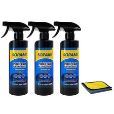 SOPAMI Lot de 3 spray revêtement voiture vernis à action rapide et cire