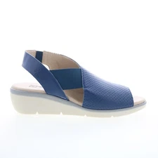 Fly London Nisi NISI066FLY-002 Womens Blue Leather Strap Sandals Shoes 40